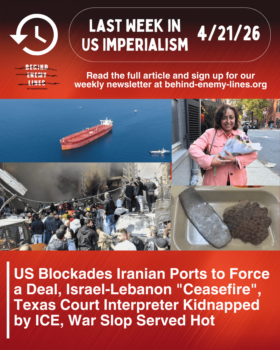 Last Week in US Imperialism –&nbsp;4/21/26