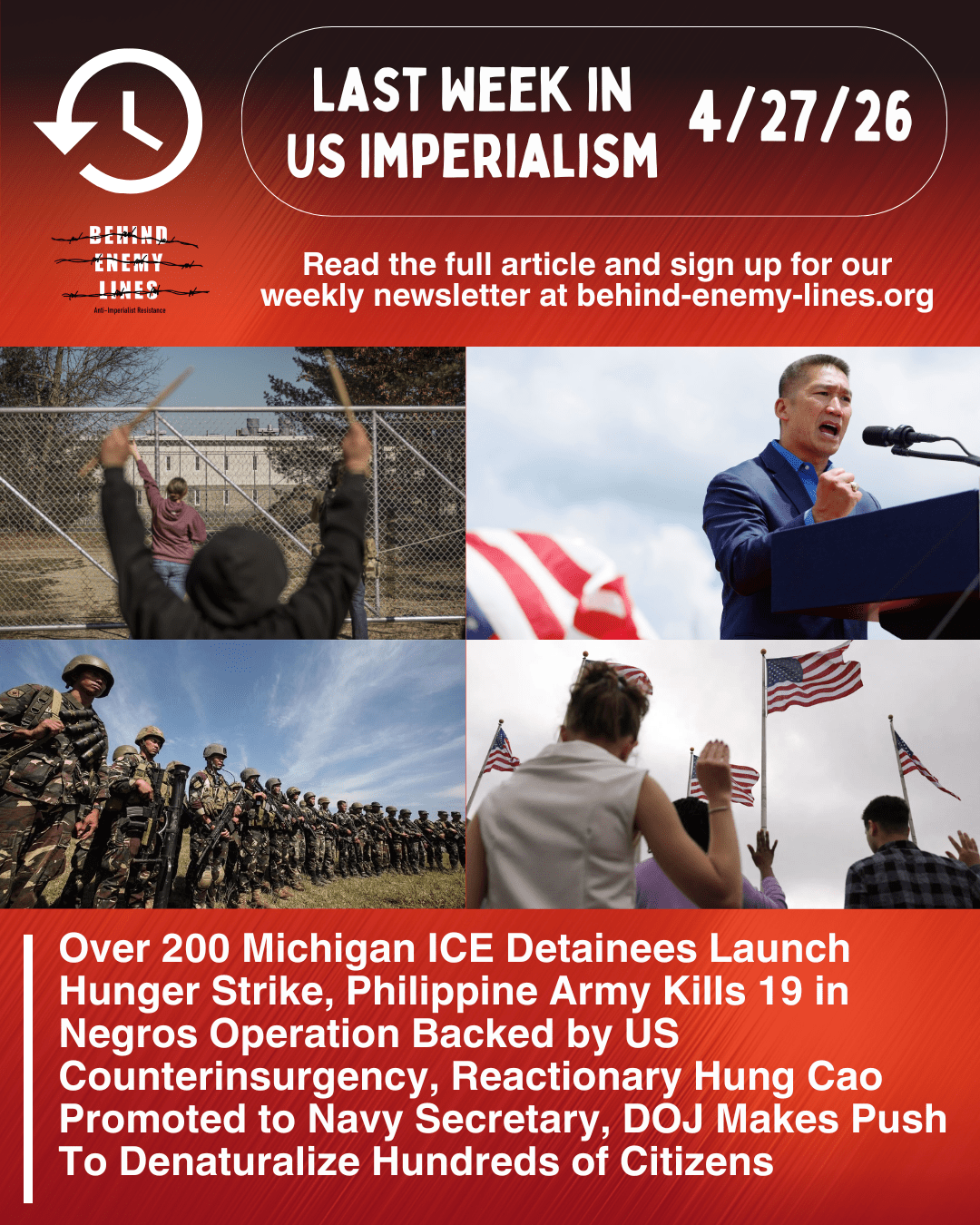 Last Week in US Imperialism –&nbsp;4/27/26