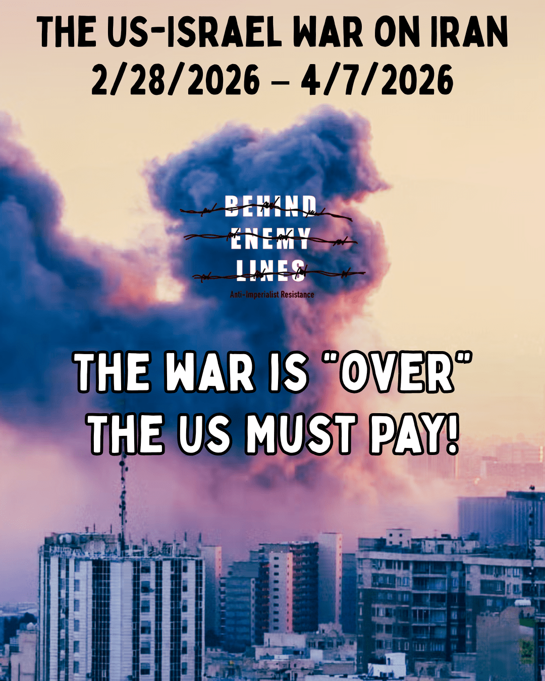 The war is “over” – the US must&nbsp;pay!