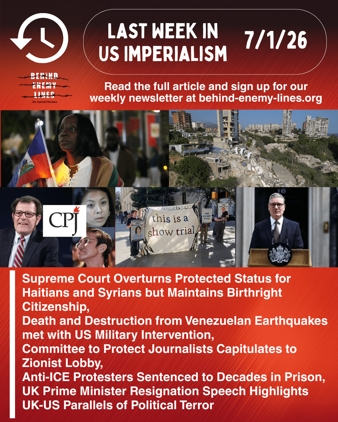 Last Week in US Imperialism –&nbsp;7/1/26