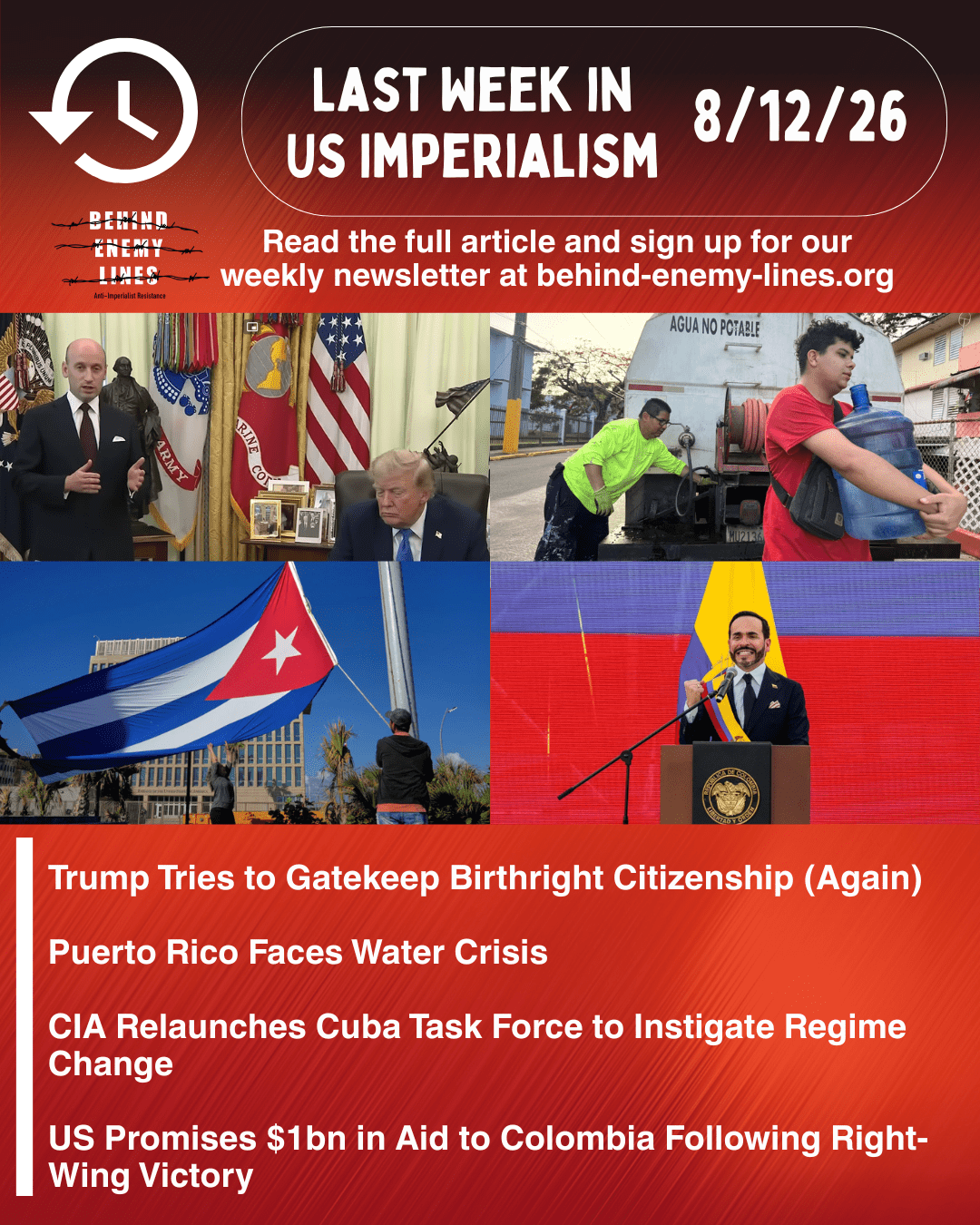 Last Week in US Imperialism –&nbsp;8/12/26